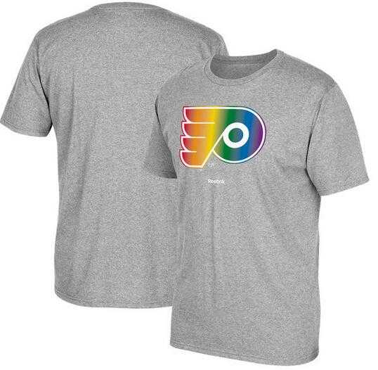 Men's Philadelphia Flyers Gray Reebok Rainbow Pride Short Sleeve T-Shirt FengYun,We sell and wholesale Men's Philadelphia Flyers Gray Reebok Rainbow Pride Short Sleeve T-Shirt FengYun on line form chian!